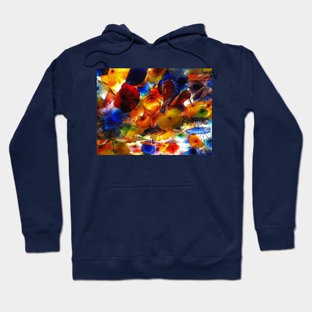 Colorful Glass Decor Hoodie by algill